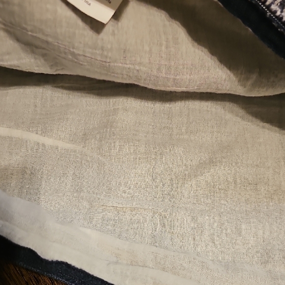 Crate&Barrel Deep Indigo Plaid Duvet Set Of 3 - Picture 4 of 6